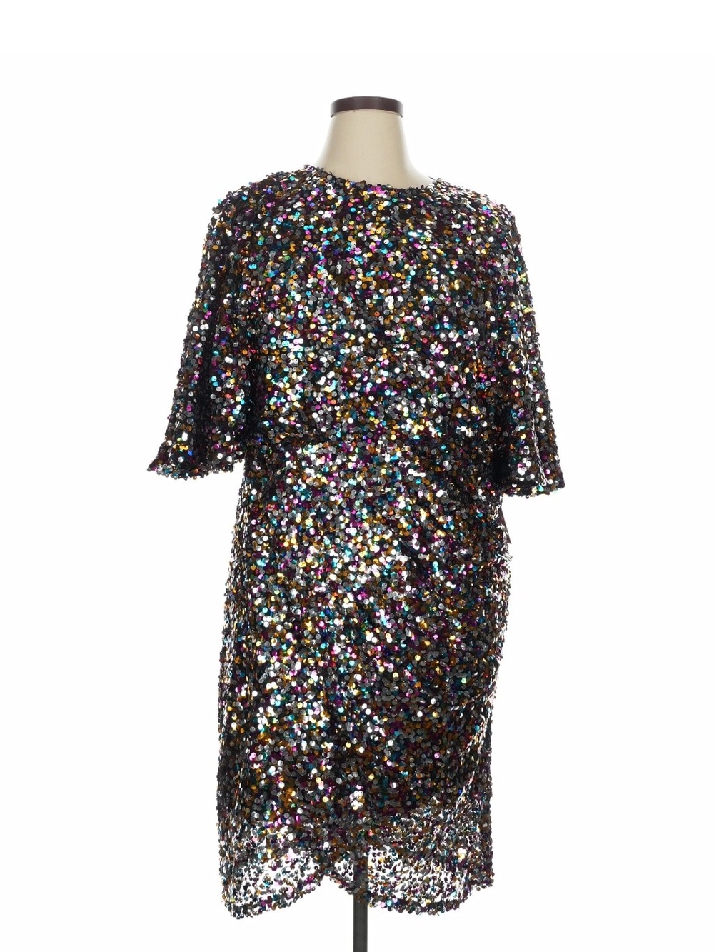 Multicolor Sequin Shift Dress - Women's Party Dress